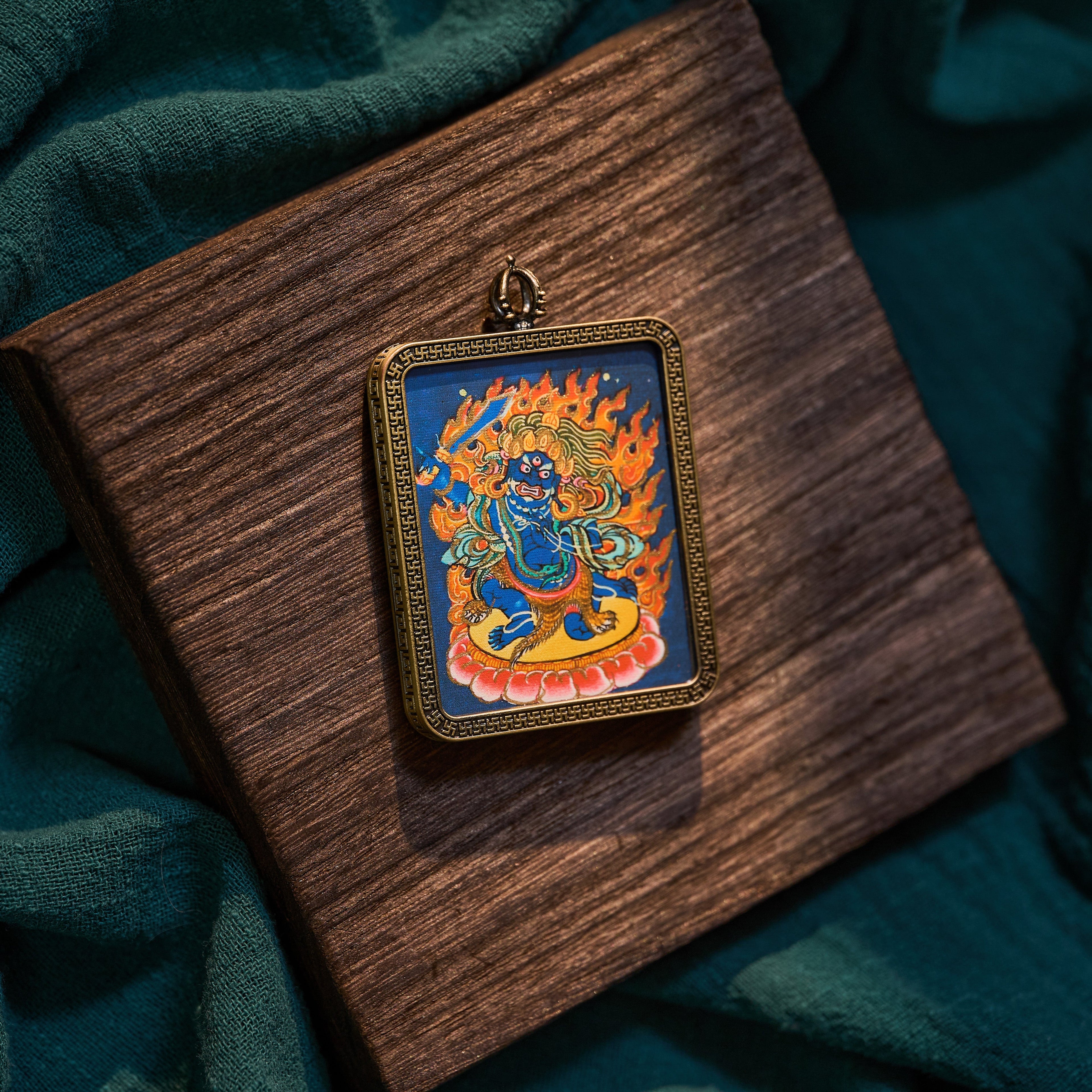 墨影·不动明王随身唐卡