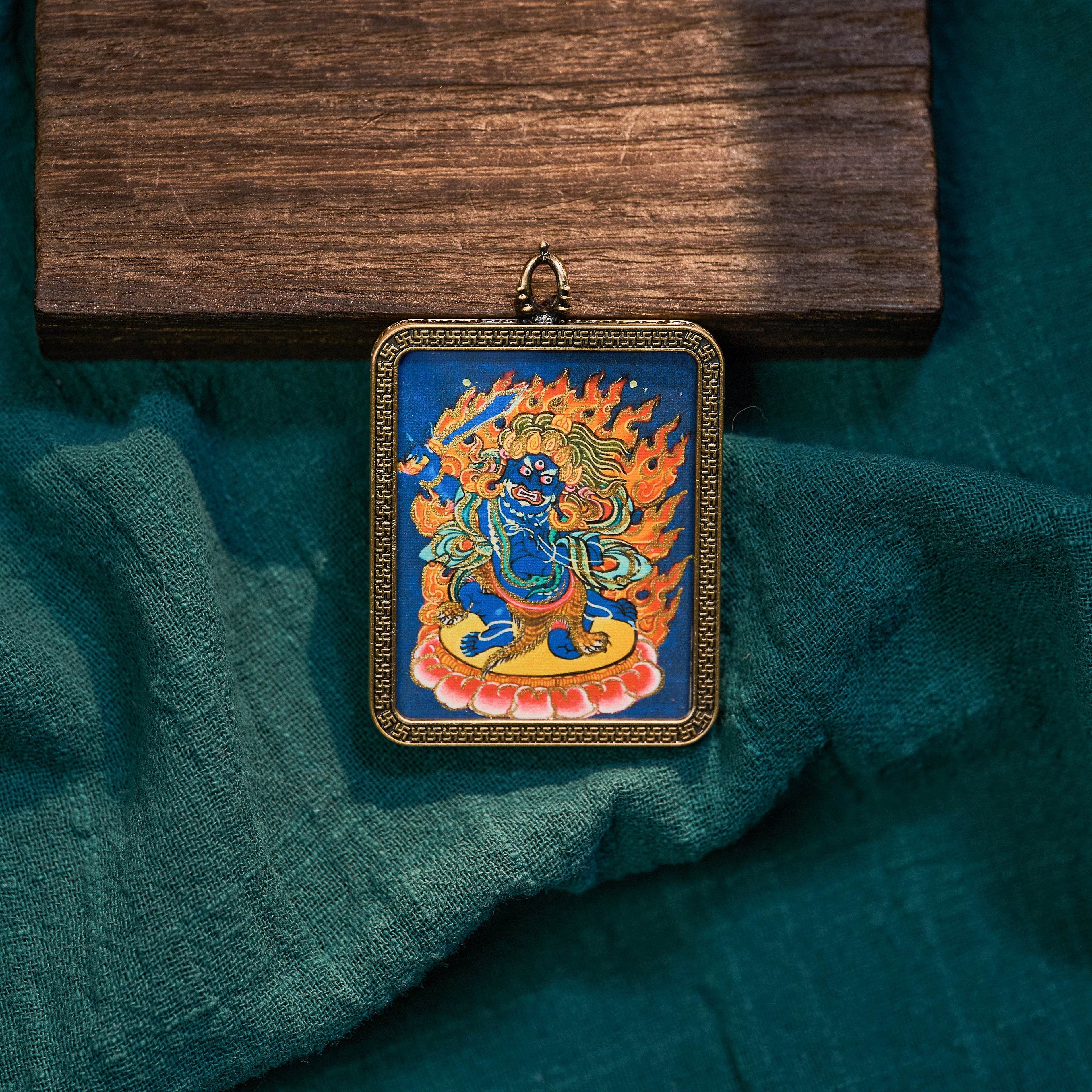 墨影·不动明王随身唐卡