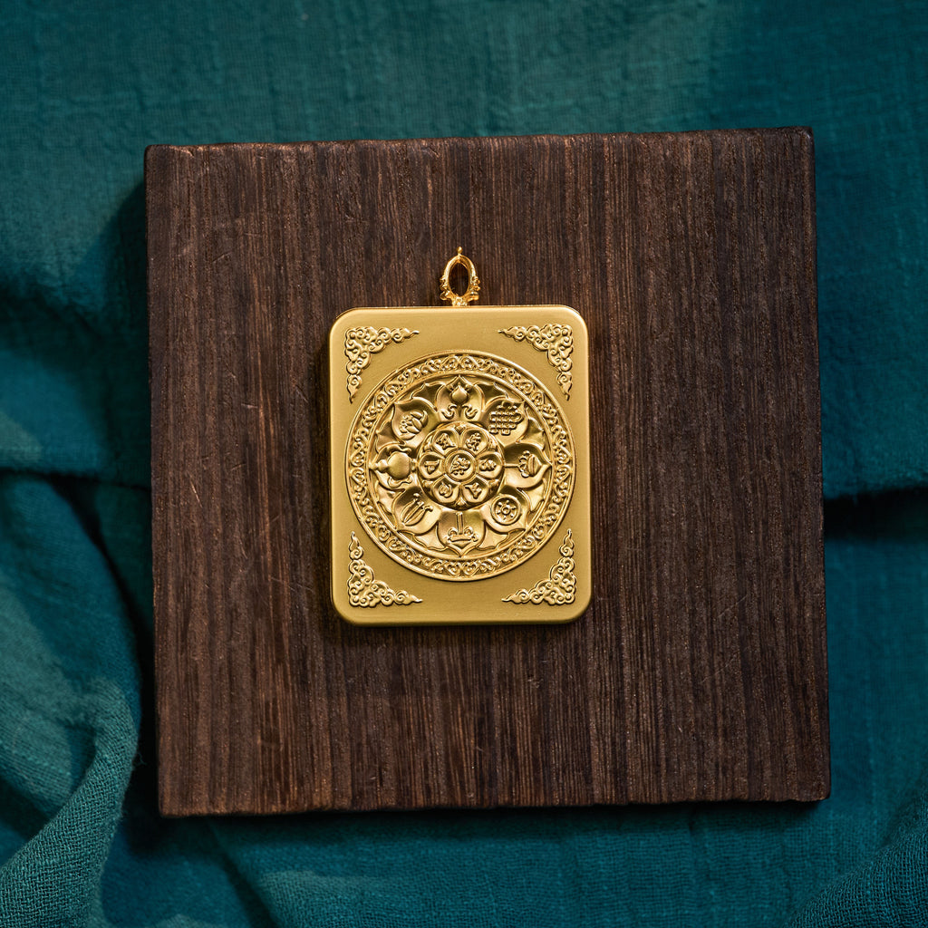 曦金·四臂觀音隨身唐卡