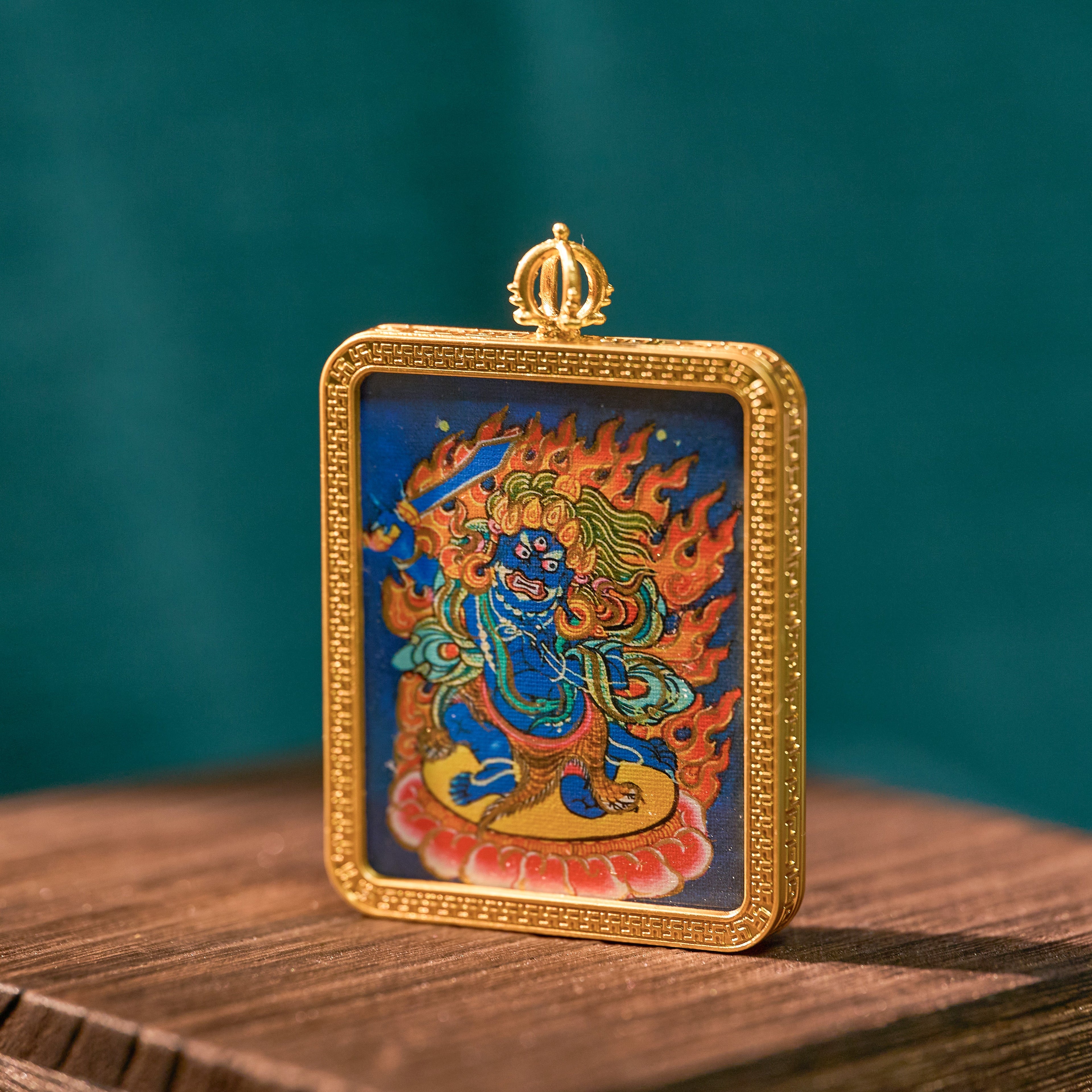 曦金·不动明王随身唐卡