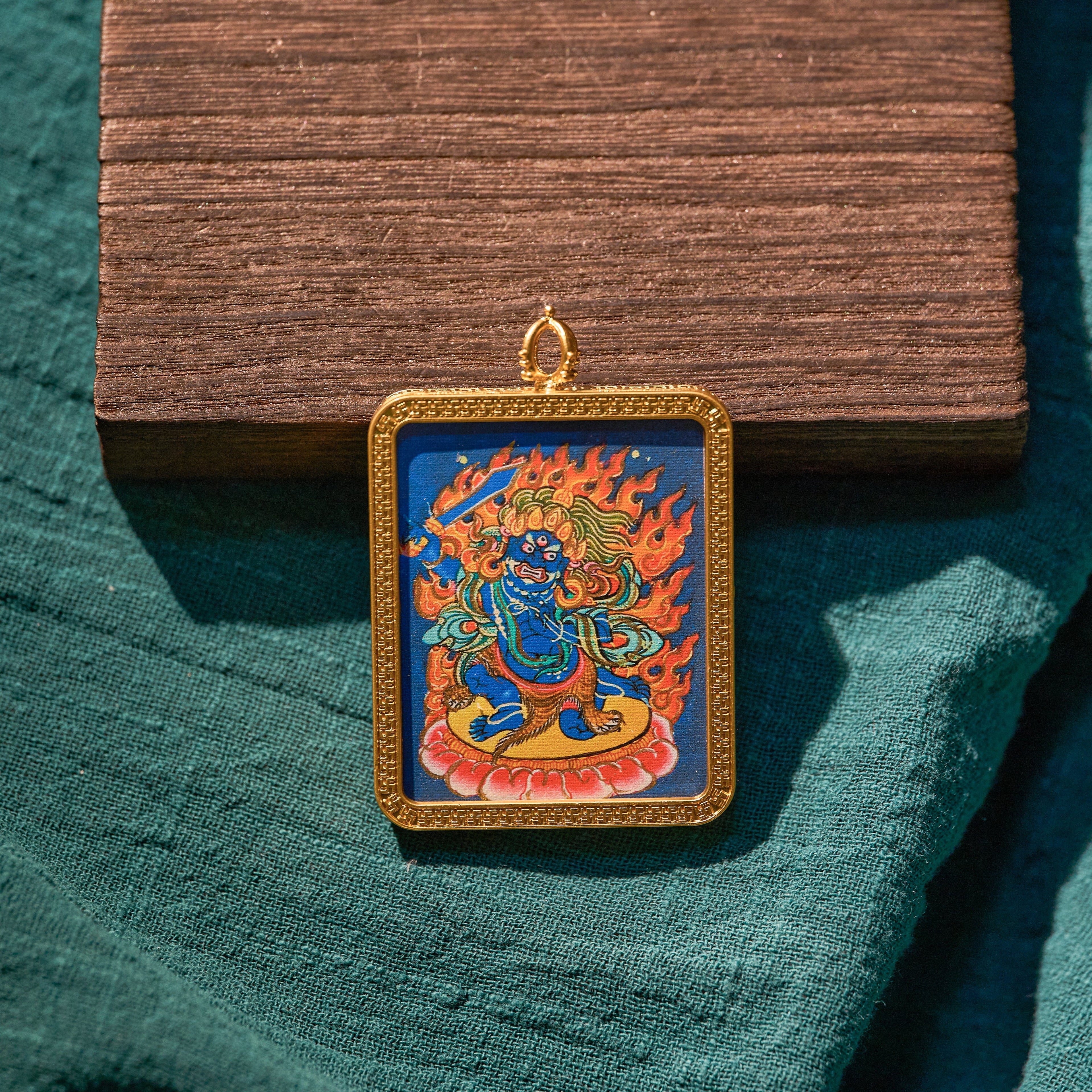 曦金·不动明王随身唐卡