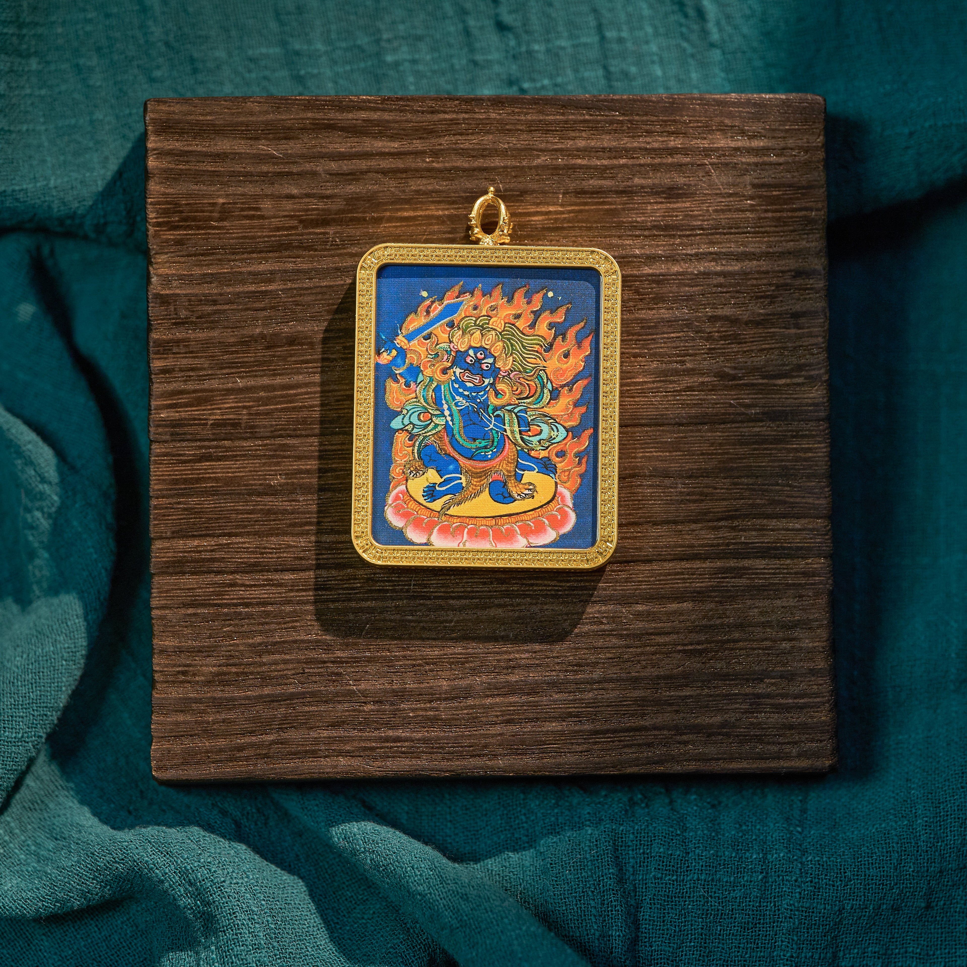 曦金·不动明王随身唐卡