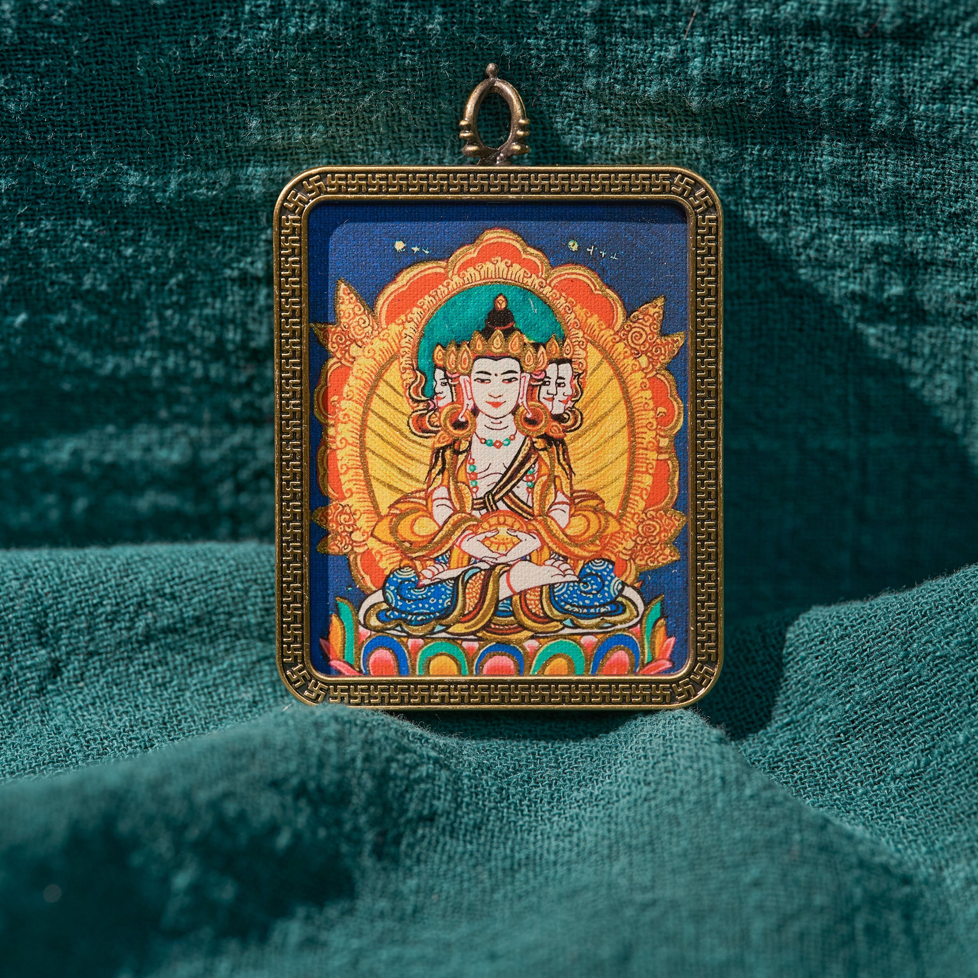 墨影·大日如来随身唐卡