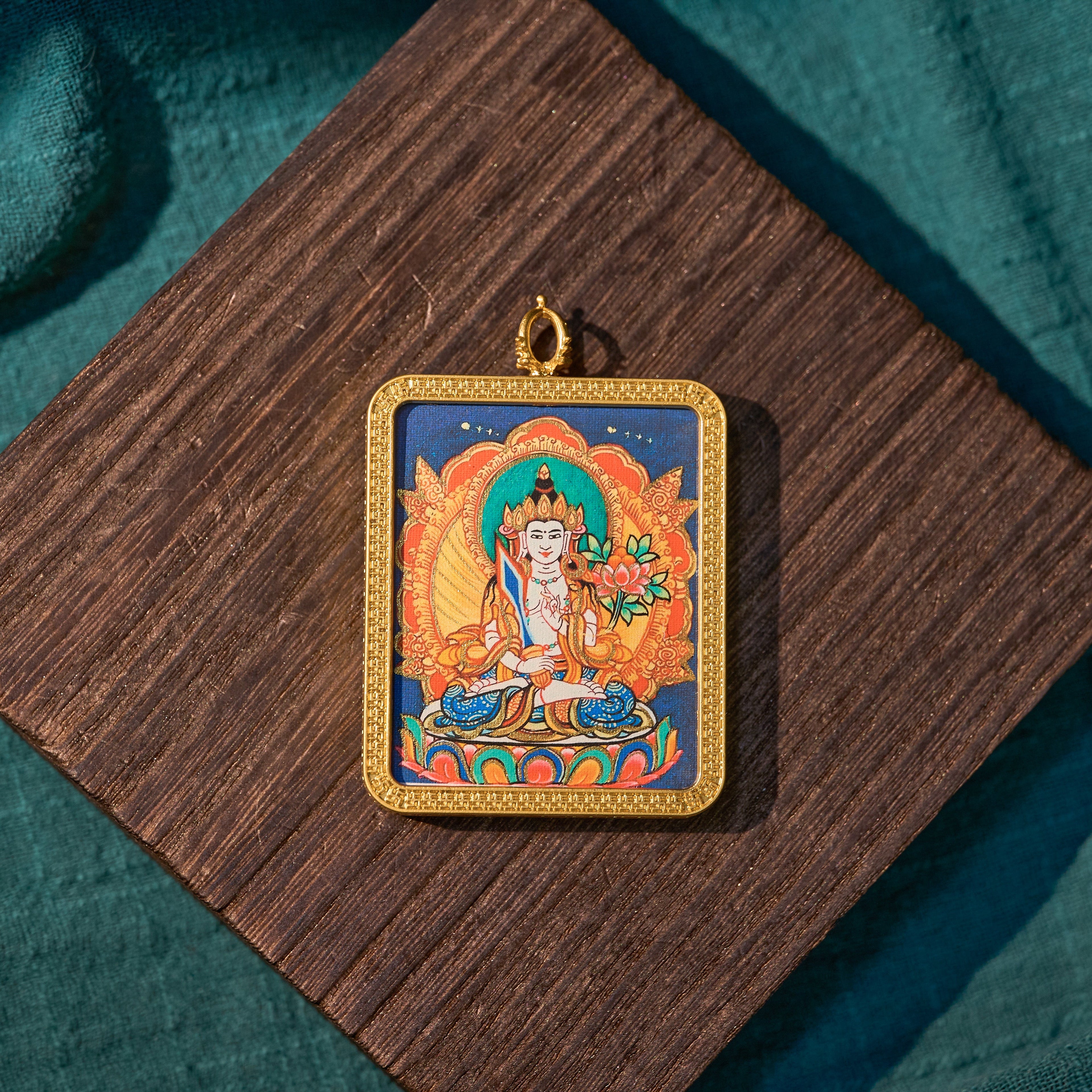 曦金·虚空藏菩萨随身唐卡