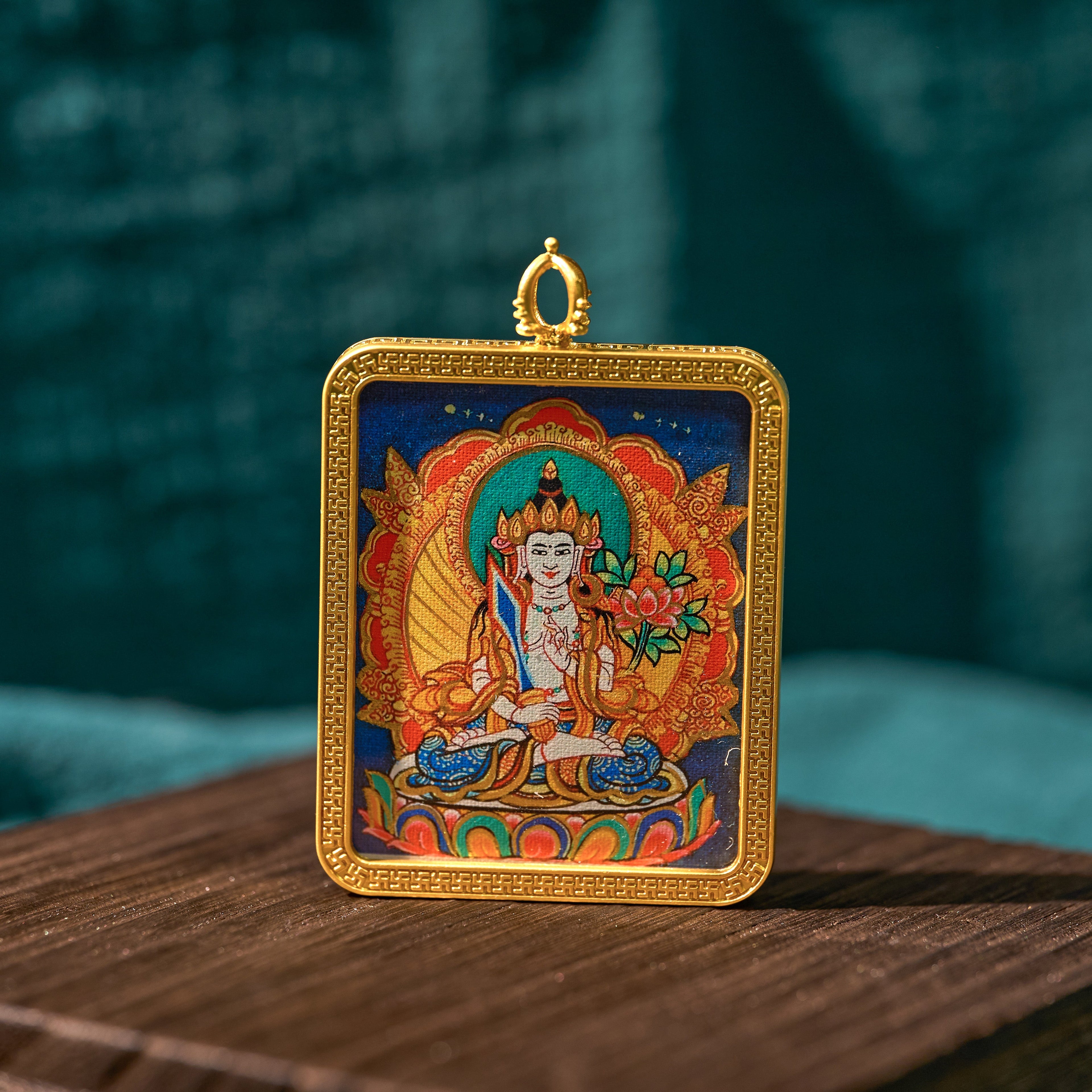 曦金·虚空藏菩萨随身唐卡