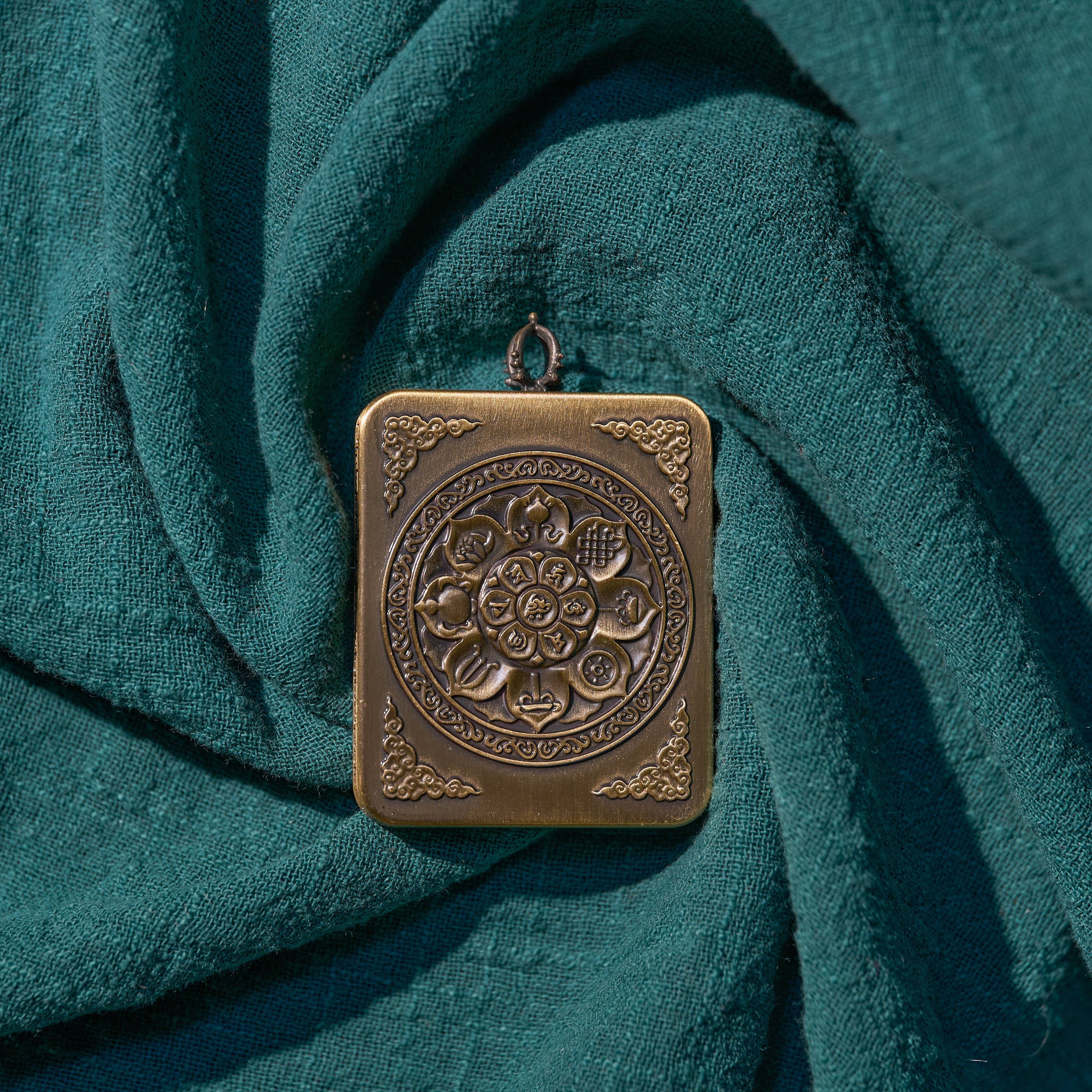 墨影·普贤菩萨随身唐卡