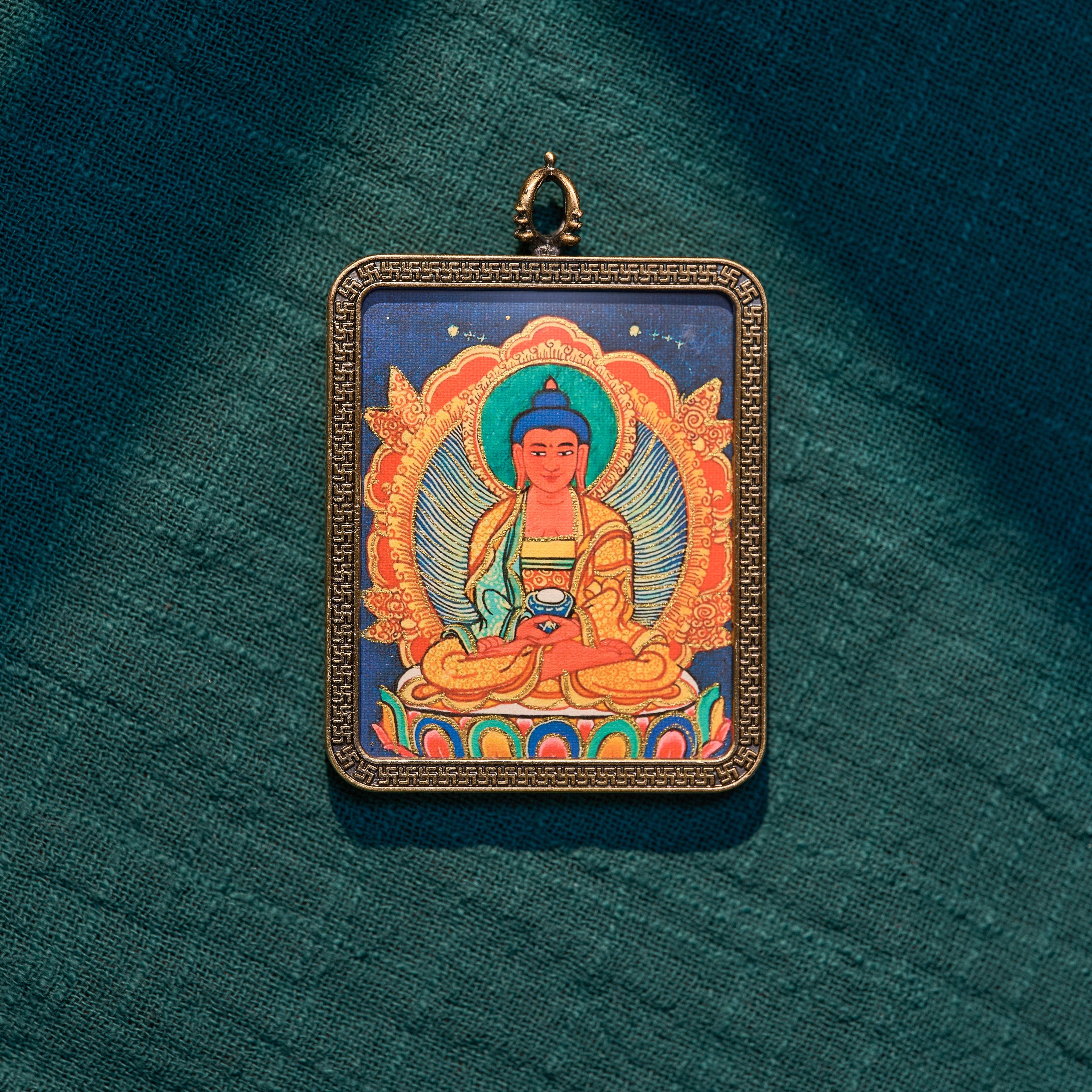 墨影·阿弥陀佛随身唐卡