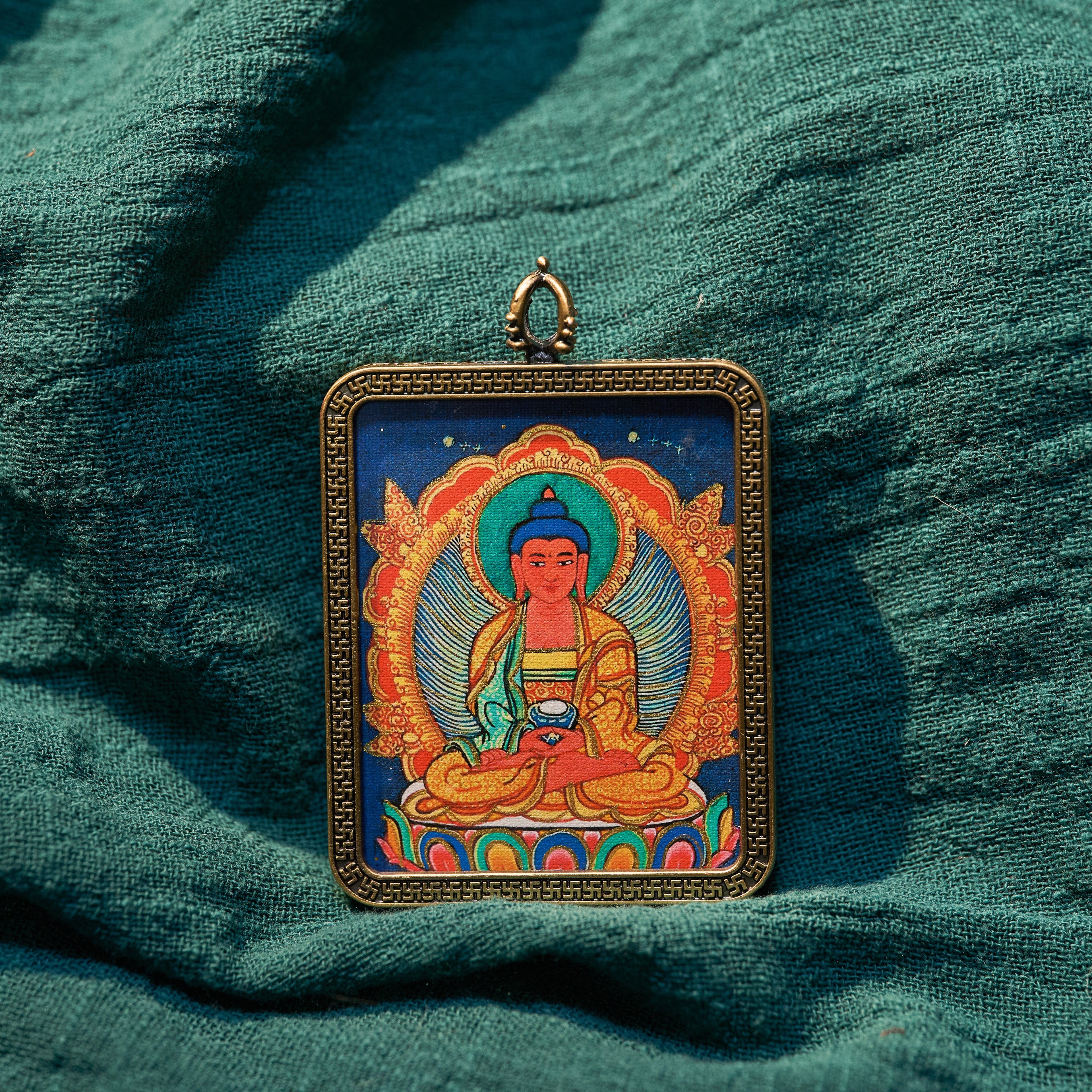 墨影·阿弥陀佛随身唐卡