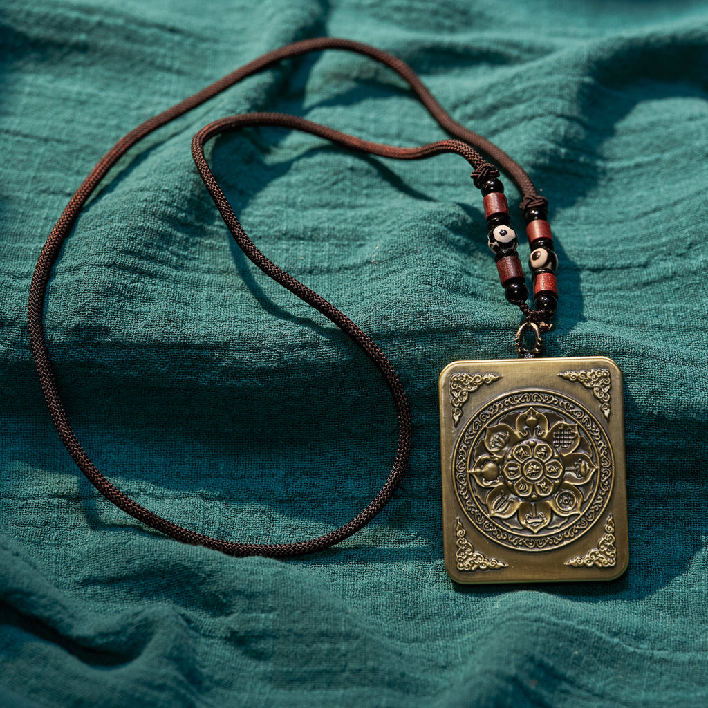 墨影·四臂觀音隨身唐卡